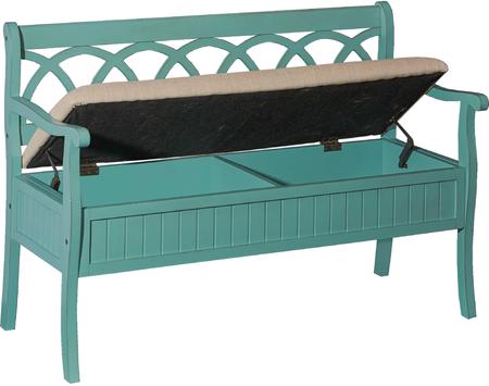 Picture of Powell D1017A16T 32 x 48 x 21.5 in. Elliana Storage Bench, Teal