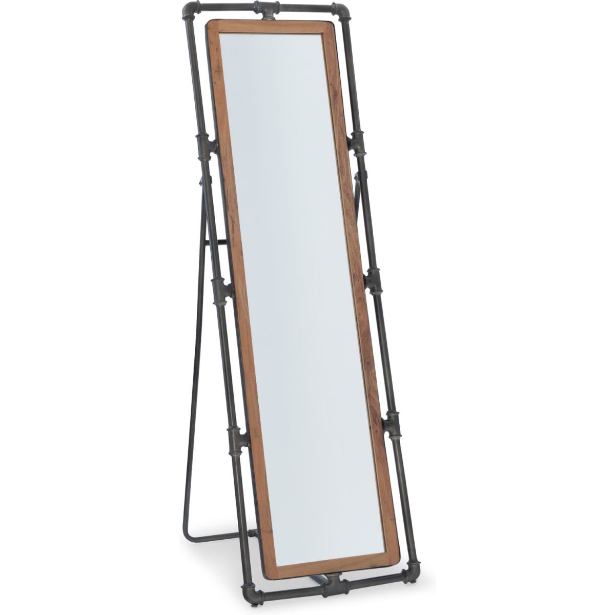 Picture of Powell Furniture D1246A19 Metcalf Pipe Cheval Mirror