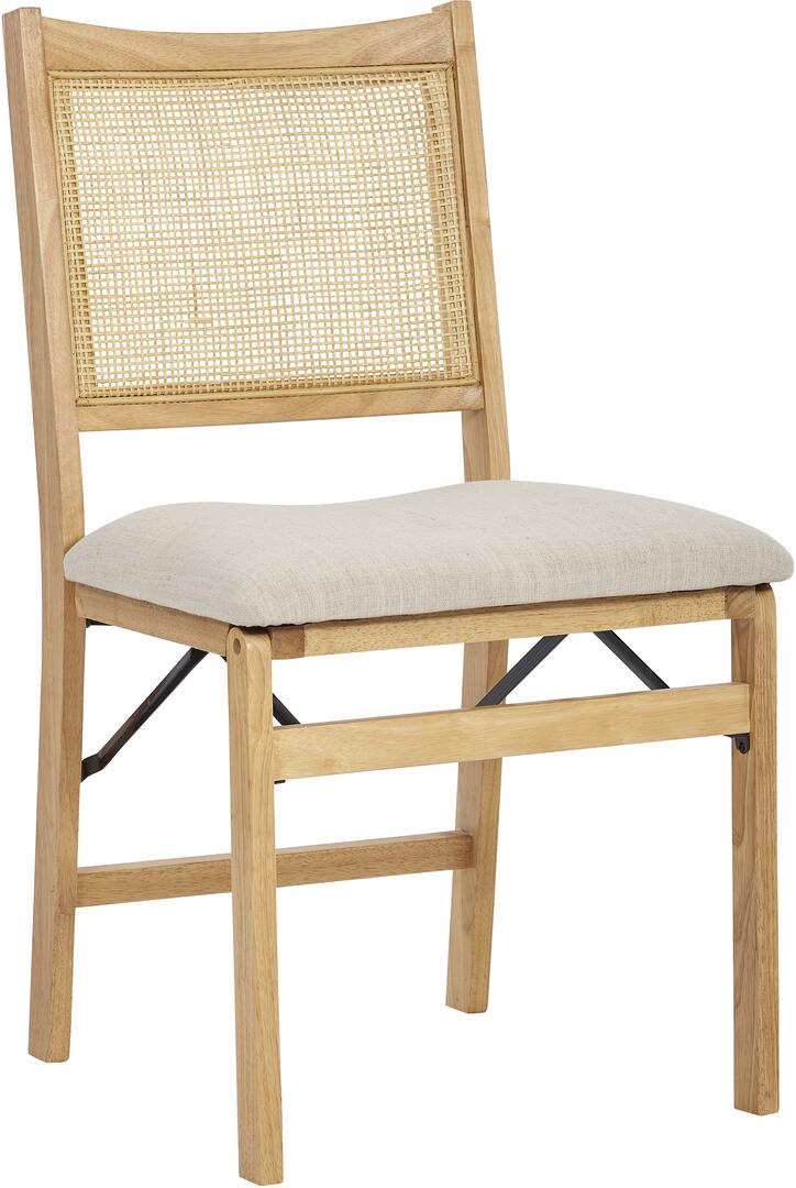 Picture of Powell D1293D19 Bina Rattan Cane Folding Dining Side Chair, Beige