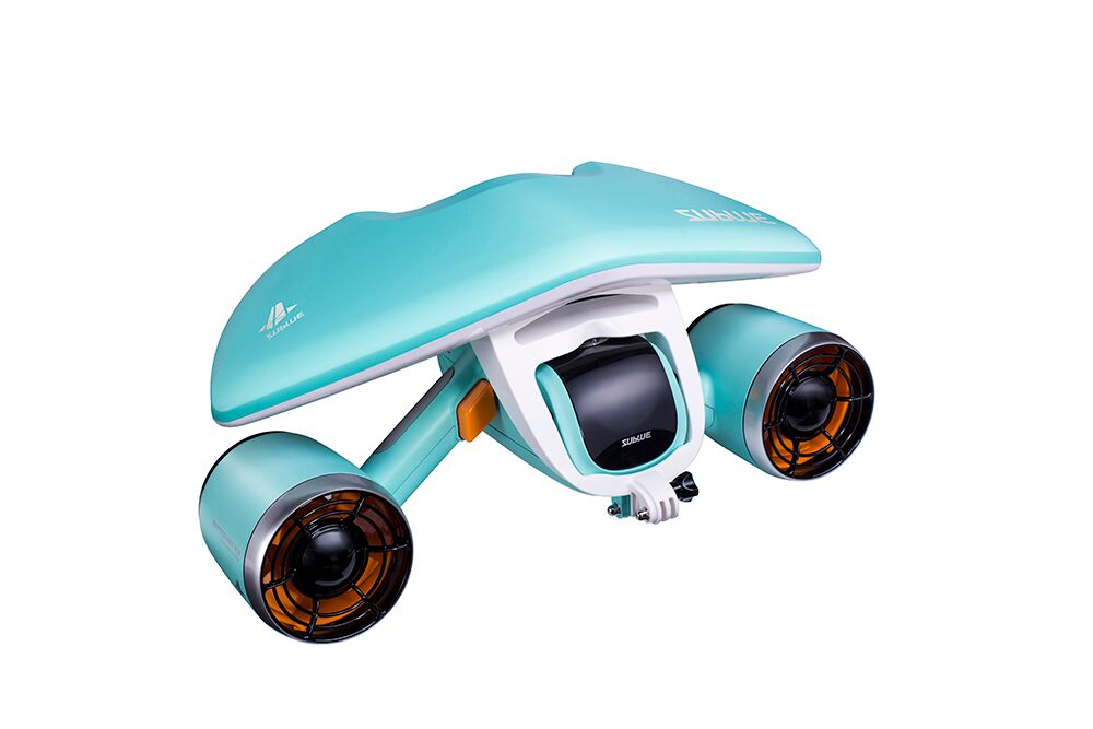 Picture of Sublue MIXAB01 Whiteshark Mix Underwater Propeller Scooter with Floater - Aqua Blue