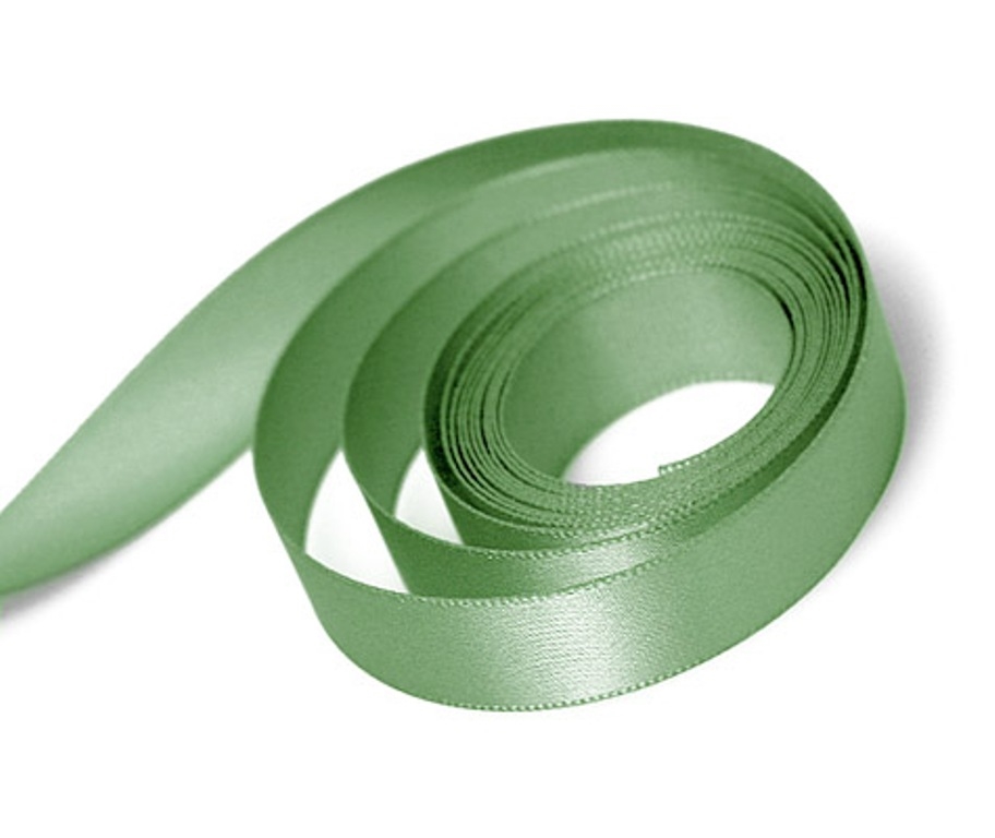 Papilion  1.5 in. Single-Face Satin Ribbon 100 Yards - Sage Green
