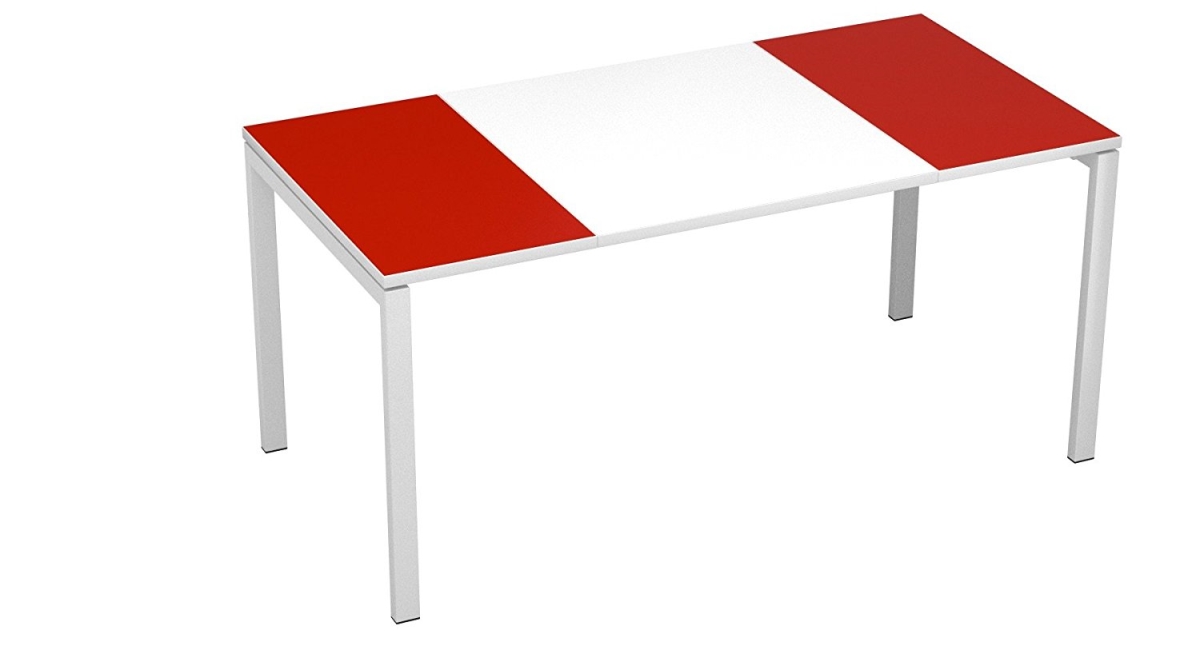 Paperflow Usa B160 13 13 18 63 In Easydesk Training Table White Middle Red Ends From Unbeatablesale Com Daily Mail