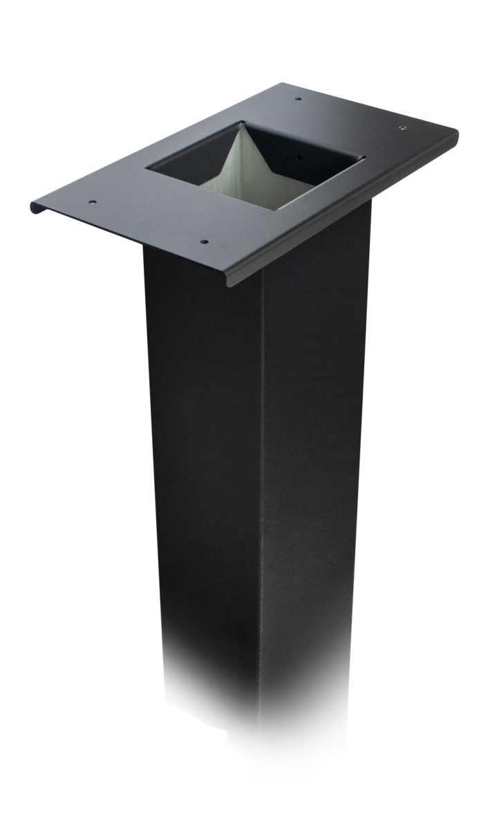 SPA-P002BLK Post & SPA-B002AL Mounting Bracket, Black