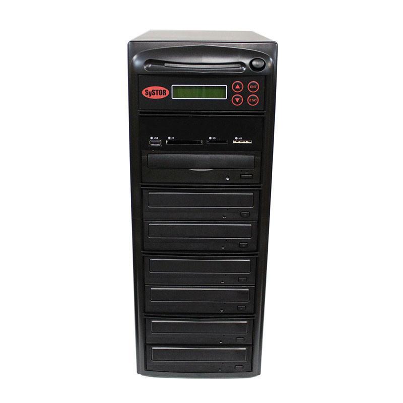 Picture of Systor PMBC-6  1-6 Disc Duplicator with USB  SD &amp; CF to Disc Backup Copier Tower