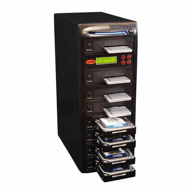 Picture of Systor SYS107HS-DP  1-7 SATA 2.5 &amp; 3.5 in. Dual Port  Hot Swap Hard Disk &amp; Solid State Drive Duplicator &amp; Sanitizer