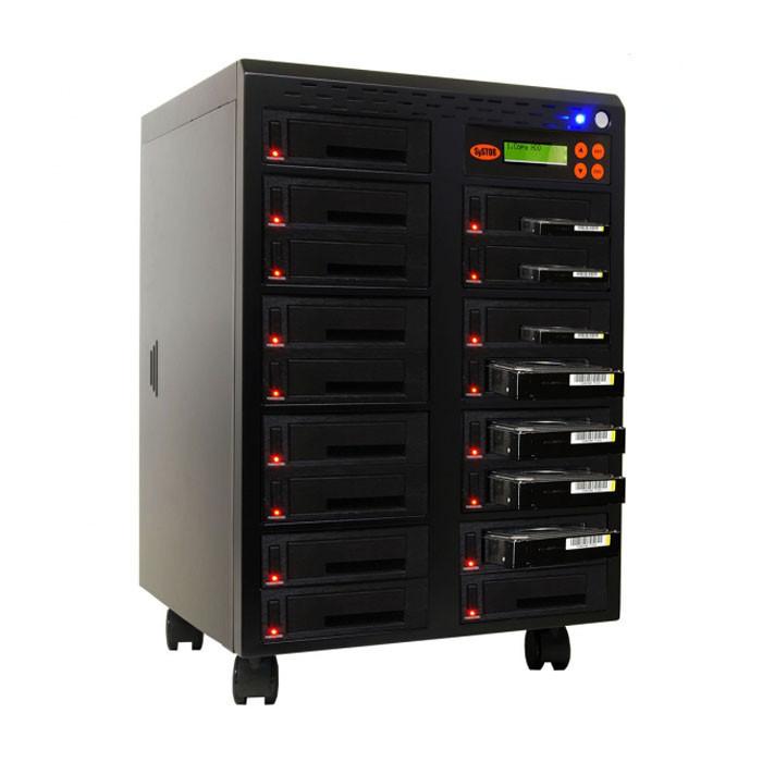 Picture of Systor SYS3016DP  1-16 SATA 2.5 &amp; 3.5 in. Dual Port  Hot Swap Hard Disk &amp; Solid State Drive Duplicator &amp; Sanitizer