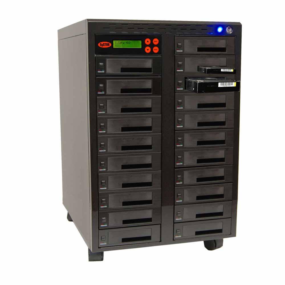 Picture of Systor SYS3020DP  1-20 SATA 2.5 &amp; 3.5 in. Dual Port  Hot Swap Hard Disk &amp; Solid State Drive Duplicator &amp; Sanitizer