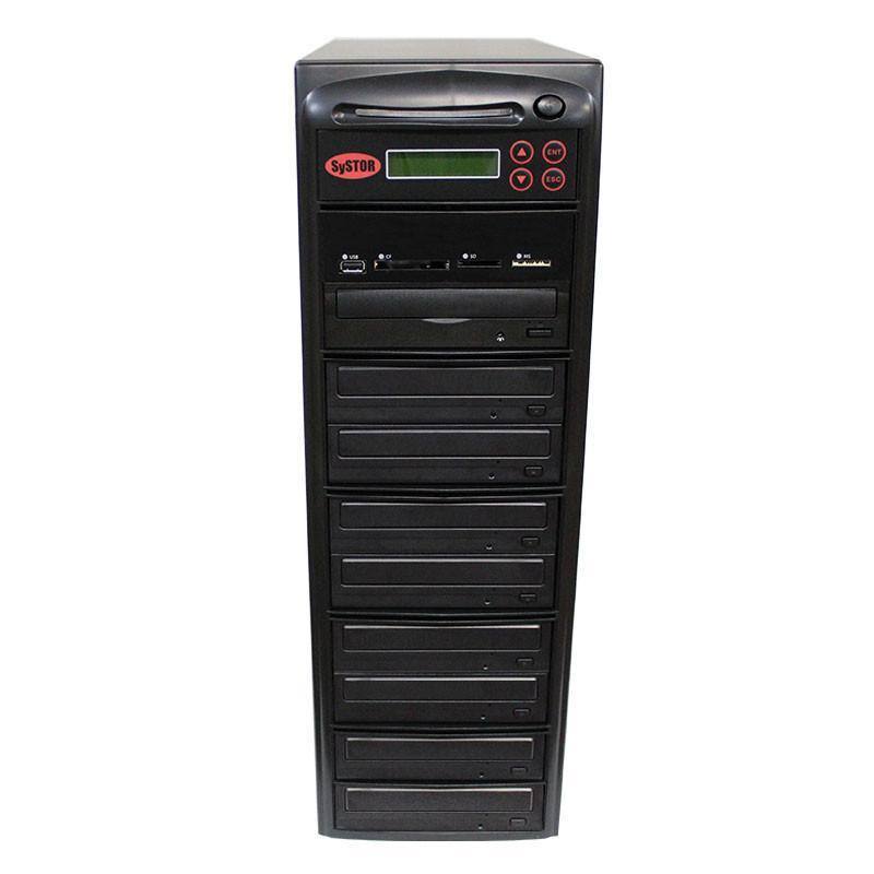 Picture of Systor PMBC-8  1-8 Disc Duplicator with USB  SD &amp; CF to Disc Backup Copier Tower