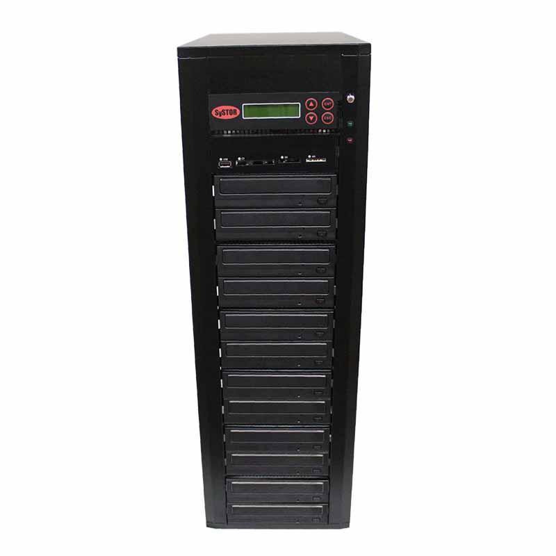 Picture of Systor PMBC-11  1-11 Disc Duplicator with USB  SD &amp; CF to Disc Backup Copier Tower