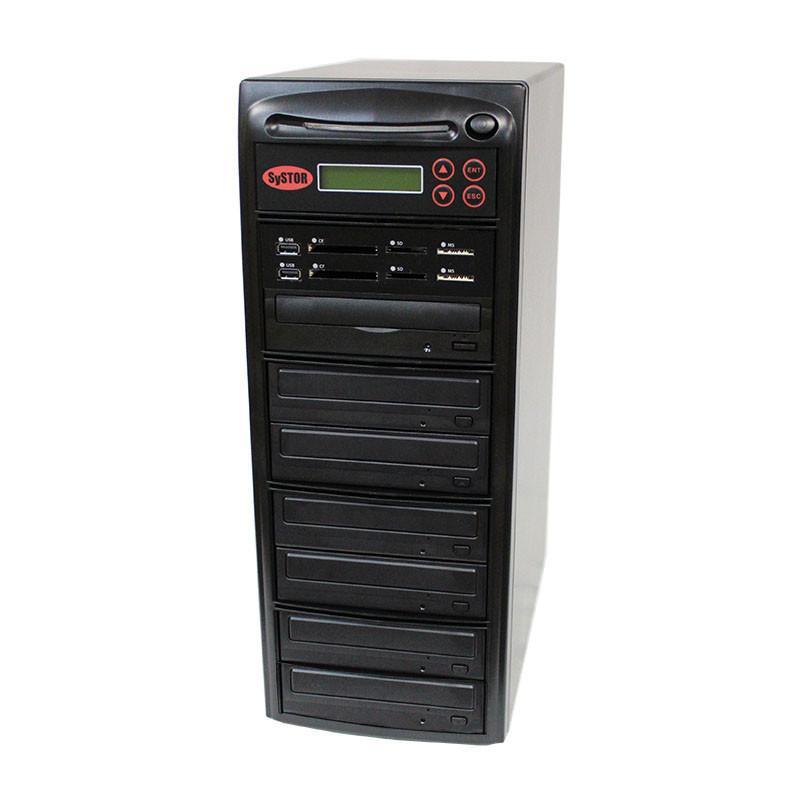 Picture of Systor PMBC-P-06  1-6 Multi-Media Center with USB  SD &amp; CF &amp; Disc Duplicator