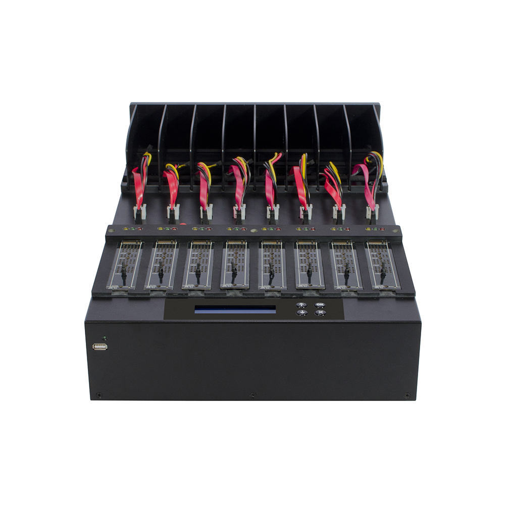 1 to 7 M.2 NVMe & Sata Duplicator & Sanitizer Up to 9GB & Min for PCIe M2, 2.5 in. & 3.5 in. HDD & SSD Drives