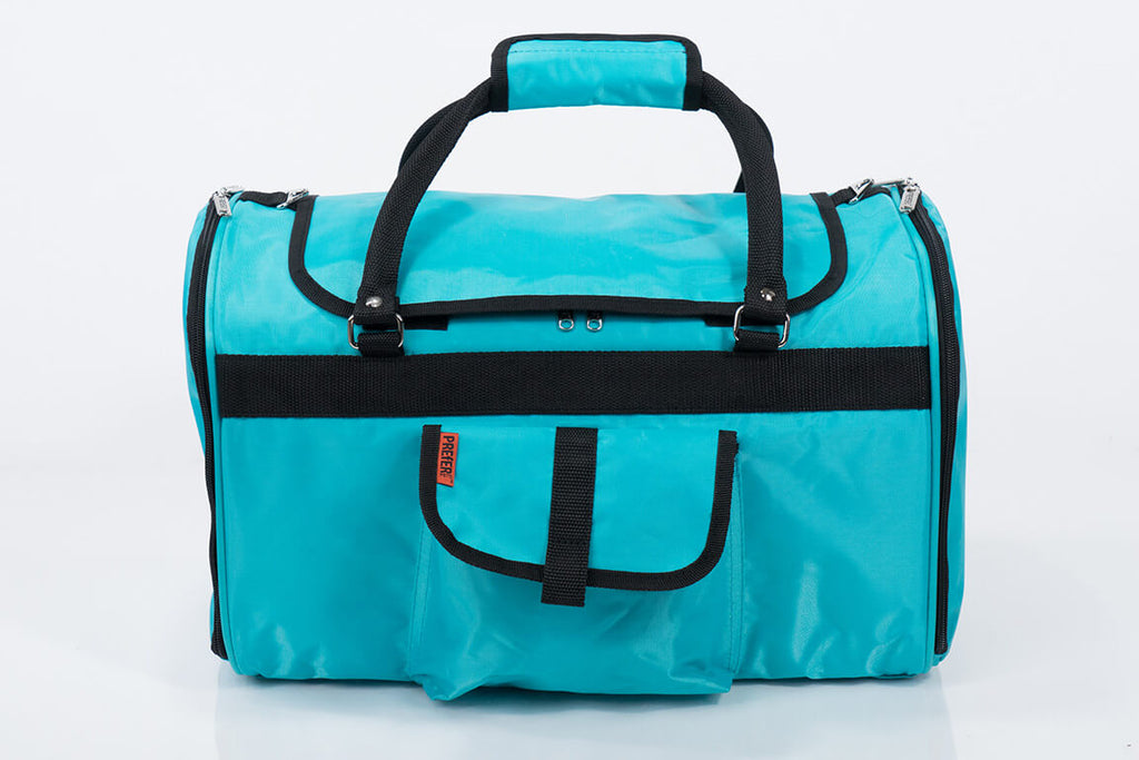 Picture of Prefer Pets 312AQ 17 x 12 x 10 in. Hideaway Duffel Pet Carrier&#44; Aqua