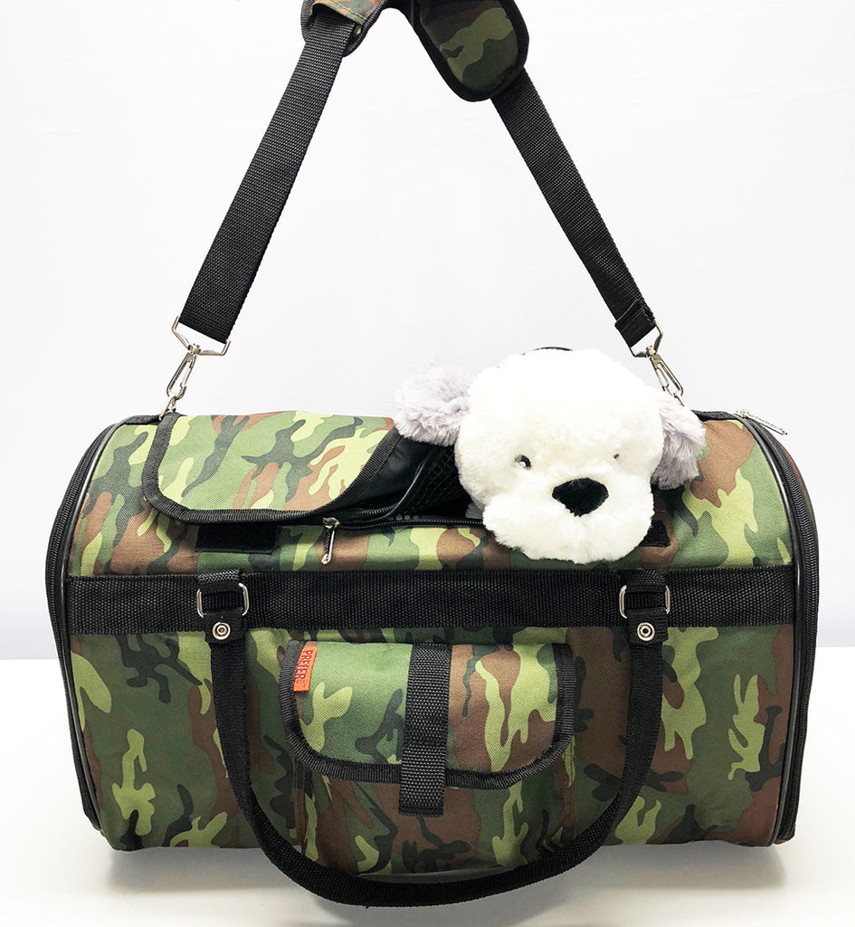 Picture of Prefer Pets 312XL-GCM 19 x 12 x 12 in. Hideaway Pet Carrier&#44; Green Camouflage - Extra Large