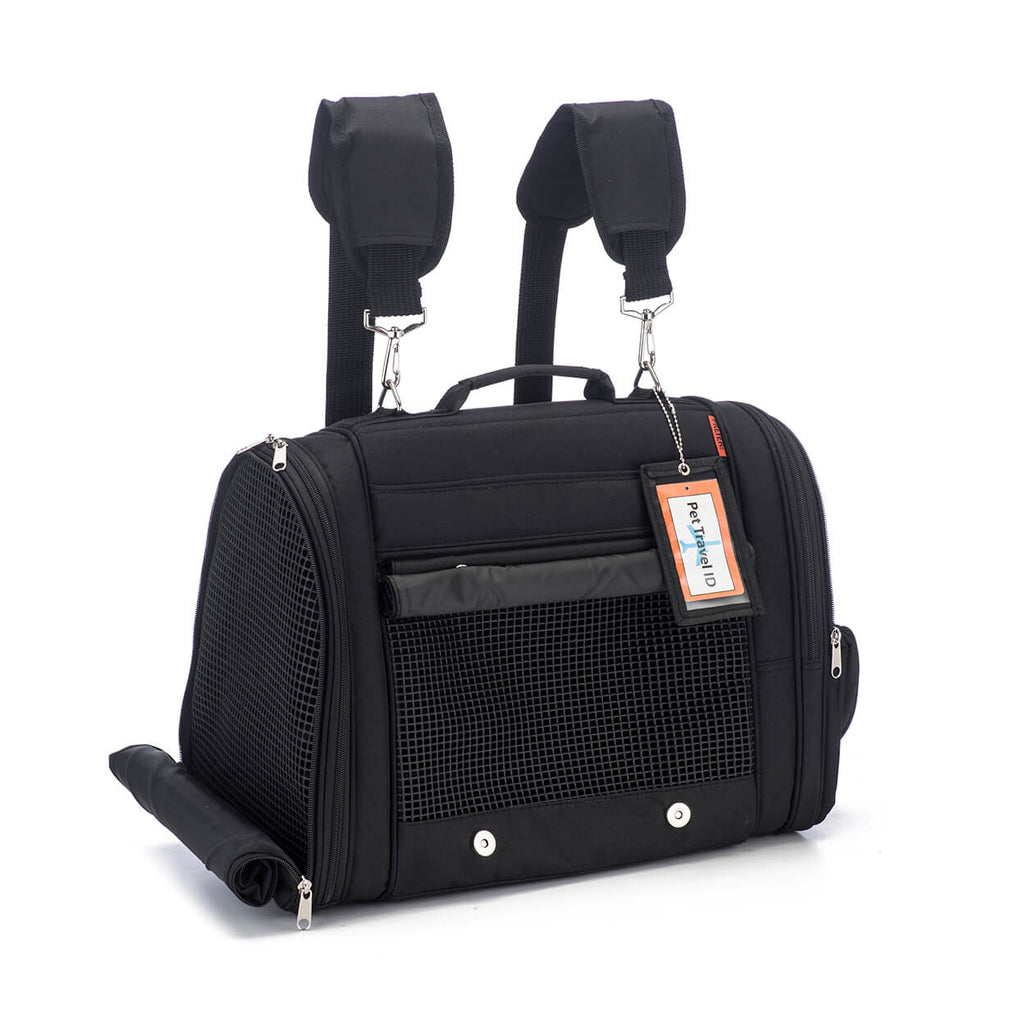 Picture of Prefer Pets 358BK 17 x 12 x 10 in. Hideaway Backpack Pet Carrier&#44; Black