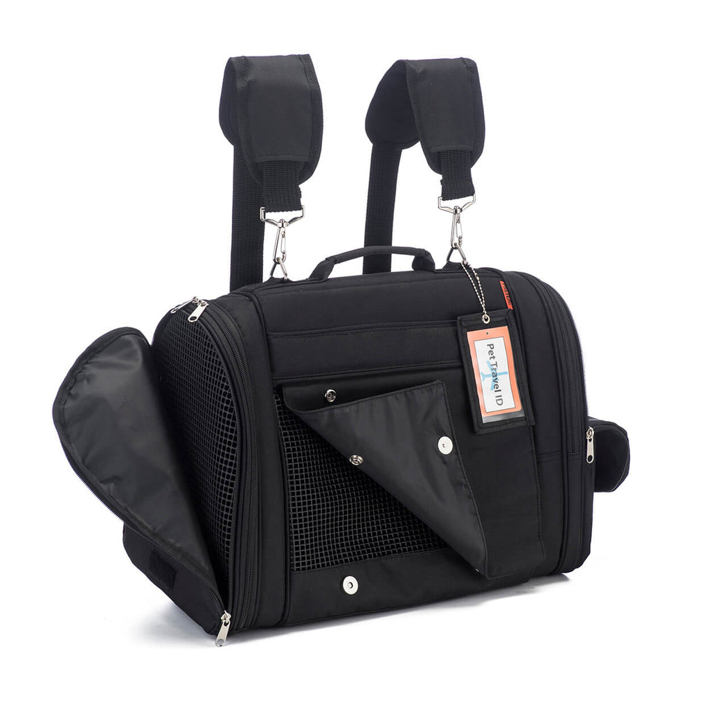 Picture of Prefer Pets 358XL-BK 21 x 14 x 11.5 in. Hideaway Backpack Pet Carrier&#44; Black - Extra Large