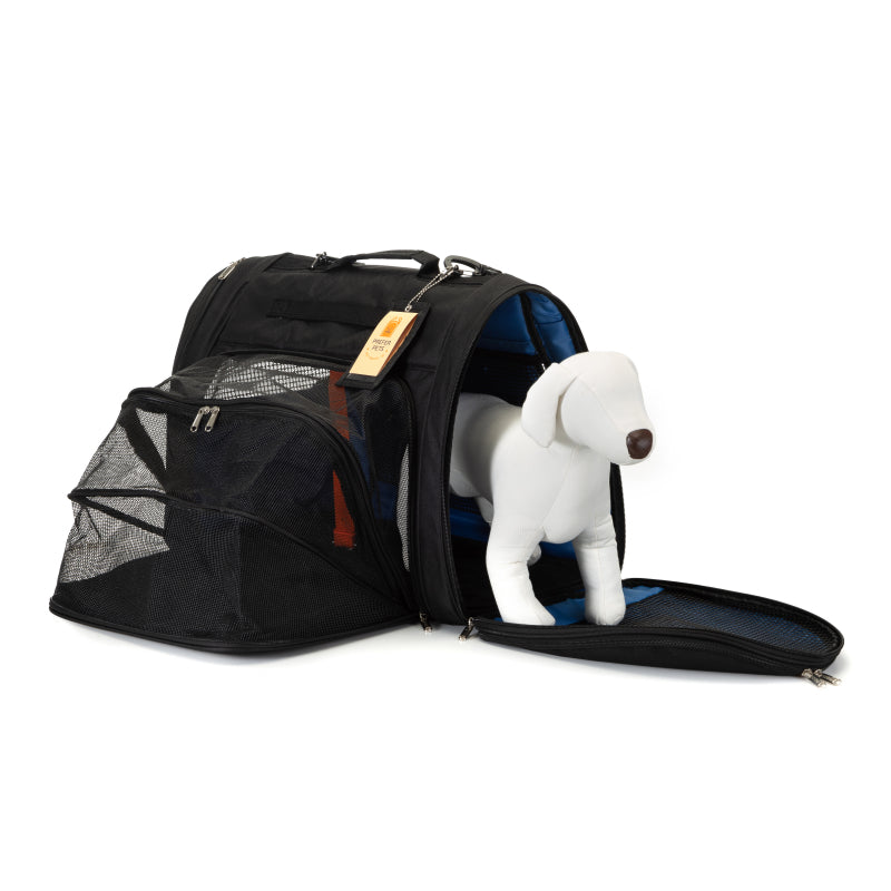 Picture of Prefer Pets 358XP-BK 17 x 12 x 10 in. Hideaway Expandable Backpack Pet Carrier&#44; Black
