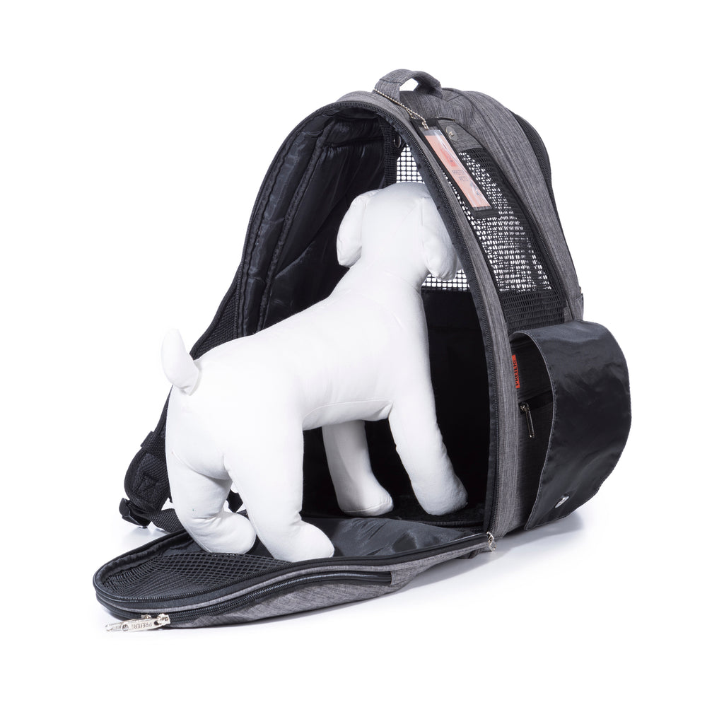 Picture of Prefer Pets 368HGR 17 x 14 x 11 in. Adventure Backpack Pet Carrier&#44; Heather Gray