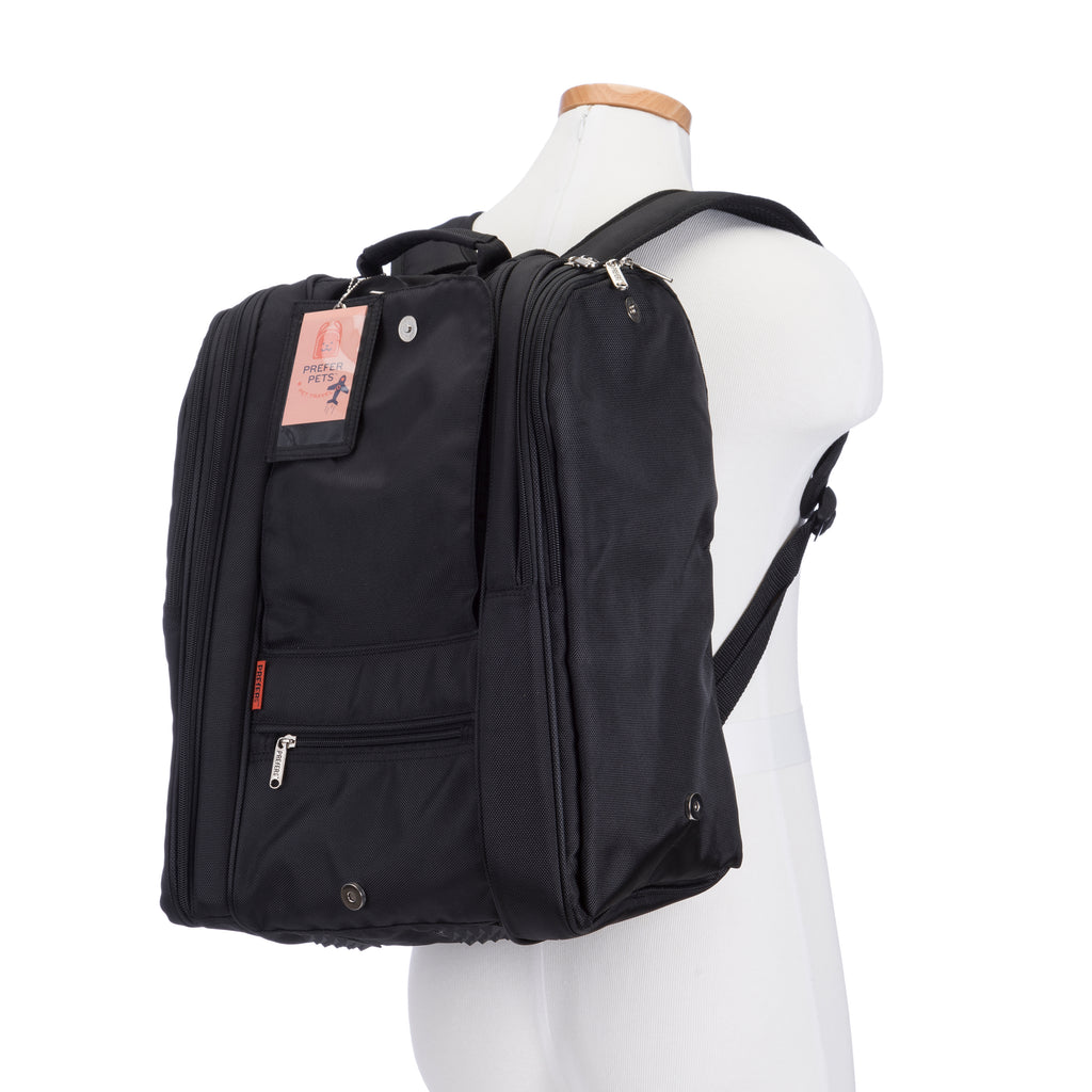 Picture of Prefer Pets 368BK 17 x 14 x 11 in. Adventure Backpack Pet Carrier&#44; Black