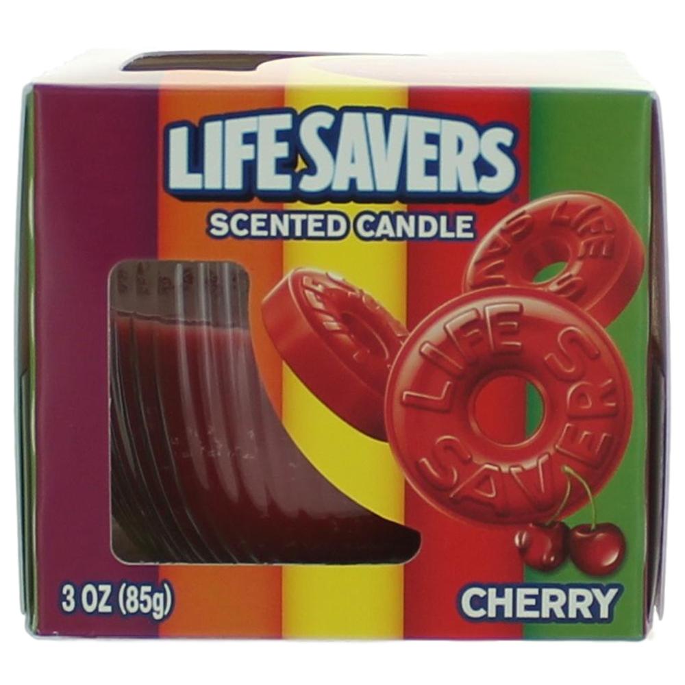 Picture of Life Savers clivec3 3 oz Scented Candle Jar for Cherry