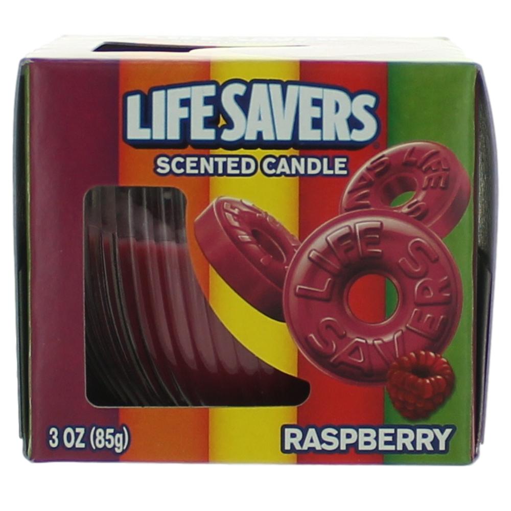 Picture of Life Savers cliver3 3 oz Scented Candle Jar for Raspberry