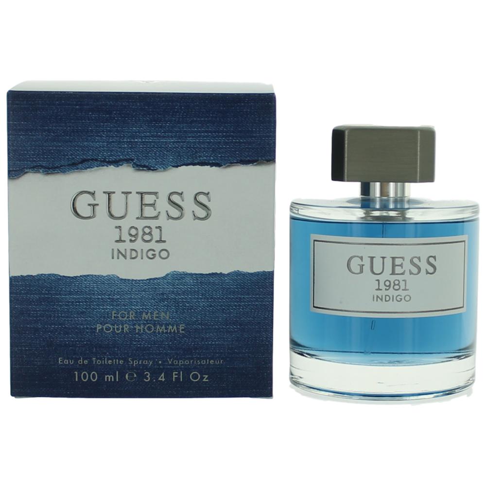 amgu1981i34s 3.4 oz  1981 Indigo Eau De Toilette Spray for Men -  Guess