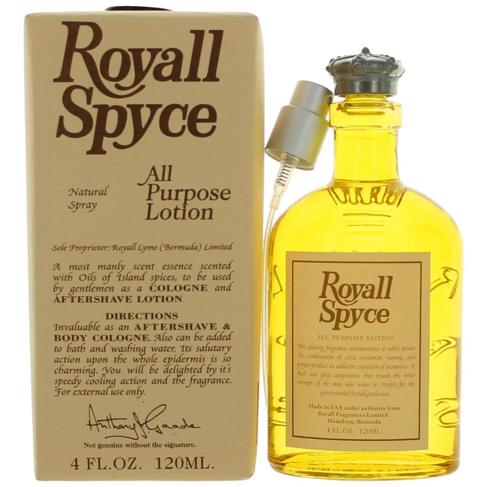 4 oz Royall Spyce All Purpose Lotion Spray for Men