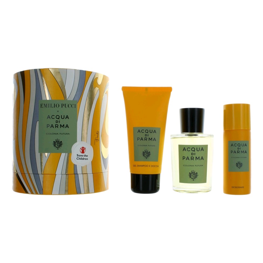 Picture of Acqua Di Parma amgadpf3 Emilio Pucci Colonia Futura Gift Set for Unisex&#44; 3 Piece