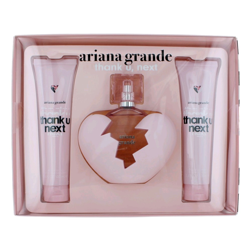 Picture of Ariana Grande awgagtun3 Thank U Next Parfume Gift Set for Women&#44; 3 Piece