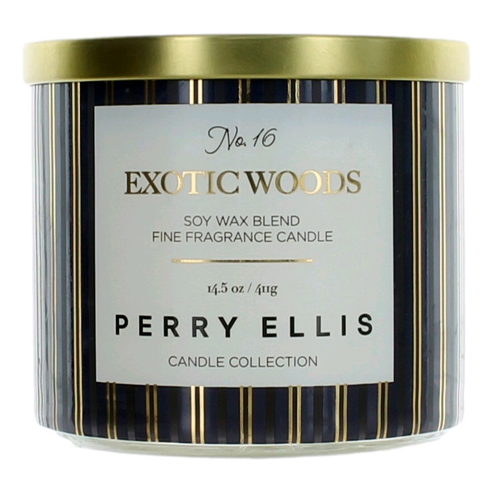 Picture of Perry Ellis cpeexw145 14.5 oz Soy Wax Blend 3 Wick Candle - Exotic Woods