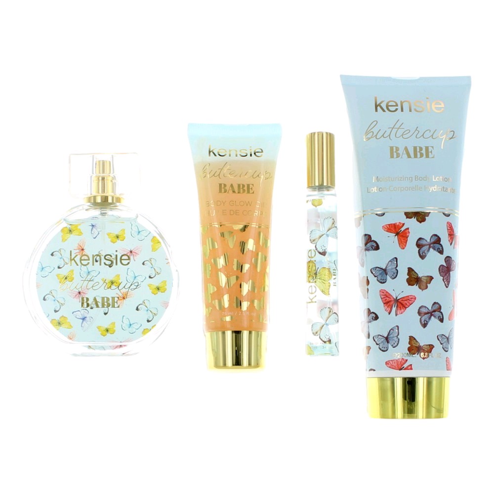 Picture of Kensie awgkenbb4 Buttercup Babe Gift Set for Women - 4 Piece