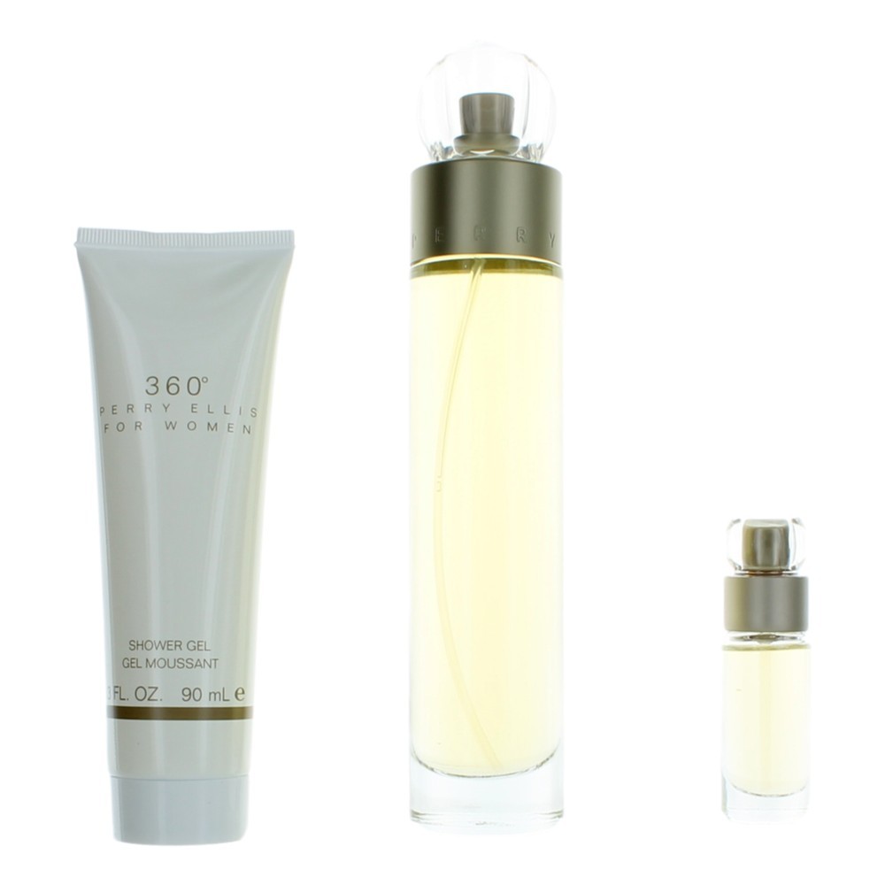 Picture of Perry Ellis awgp360322 Perry Ellis 360 Variety of Gift Set for Women - 3 Piece