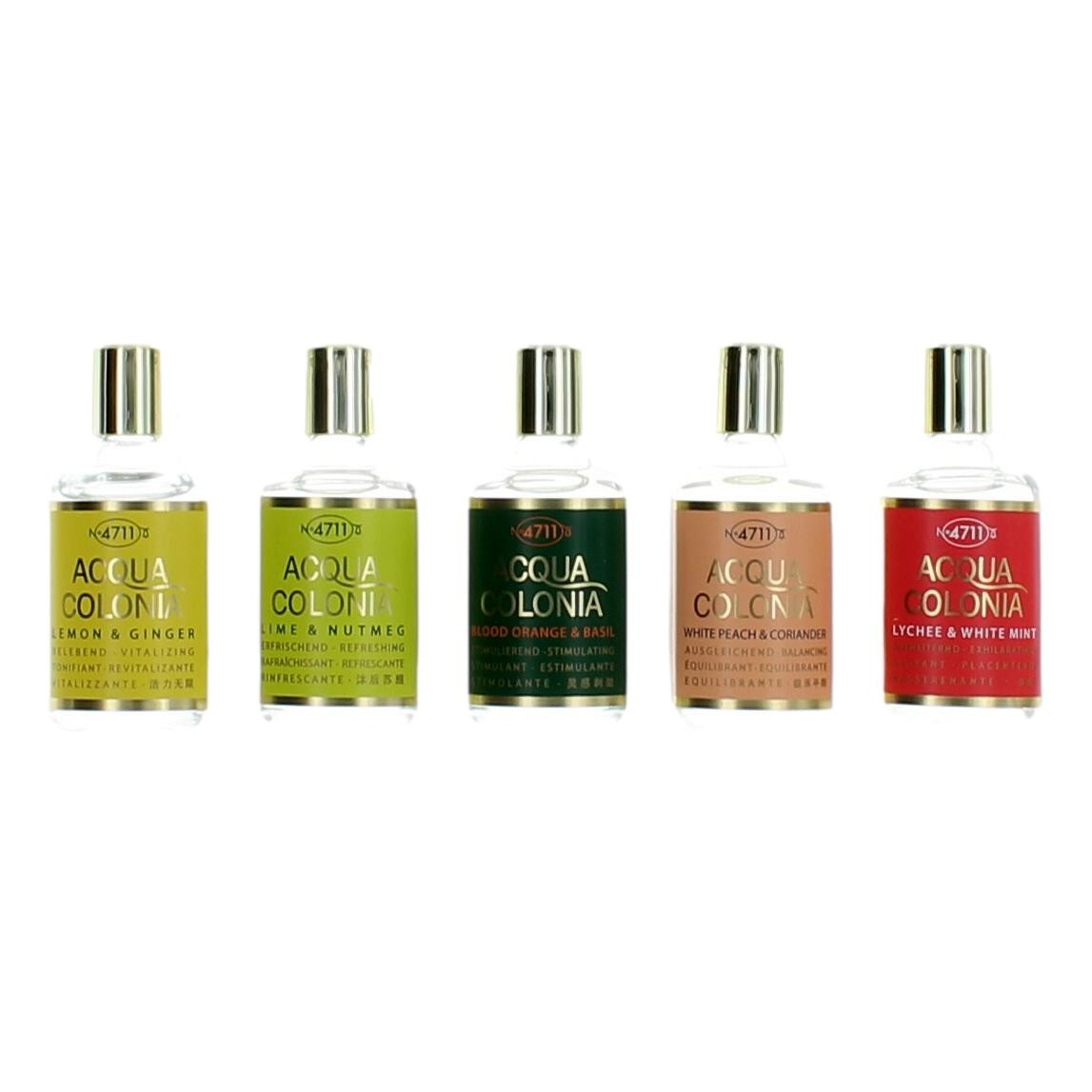 Picture of 4711 aug4711ac5v Acqua Colonia Variety Set for Unisex - 5 Piece