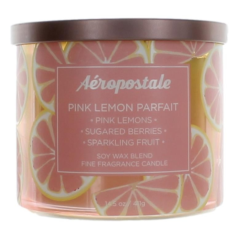 Picture of Aeropostale capplp145 14.5 oz Aeropostale Soy Wax Blend 3 Wick Candle - Pink Lemon Parfait