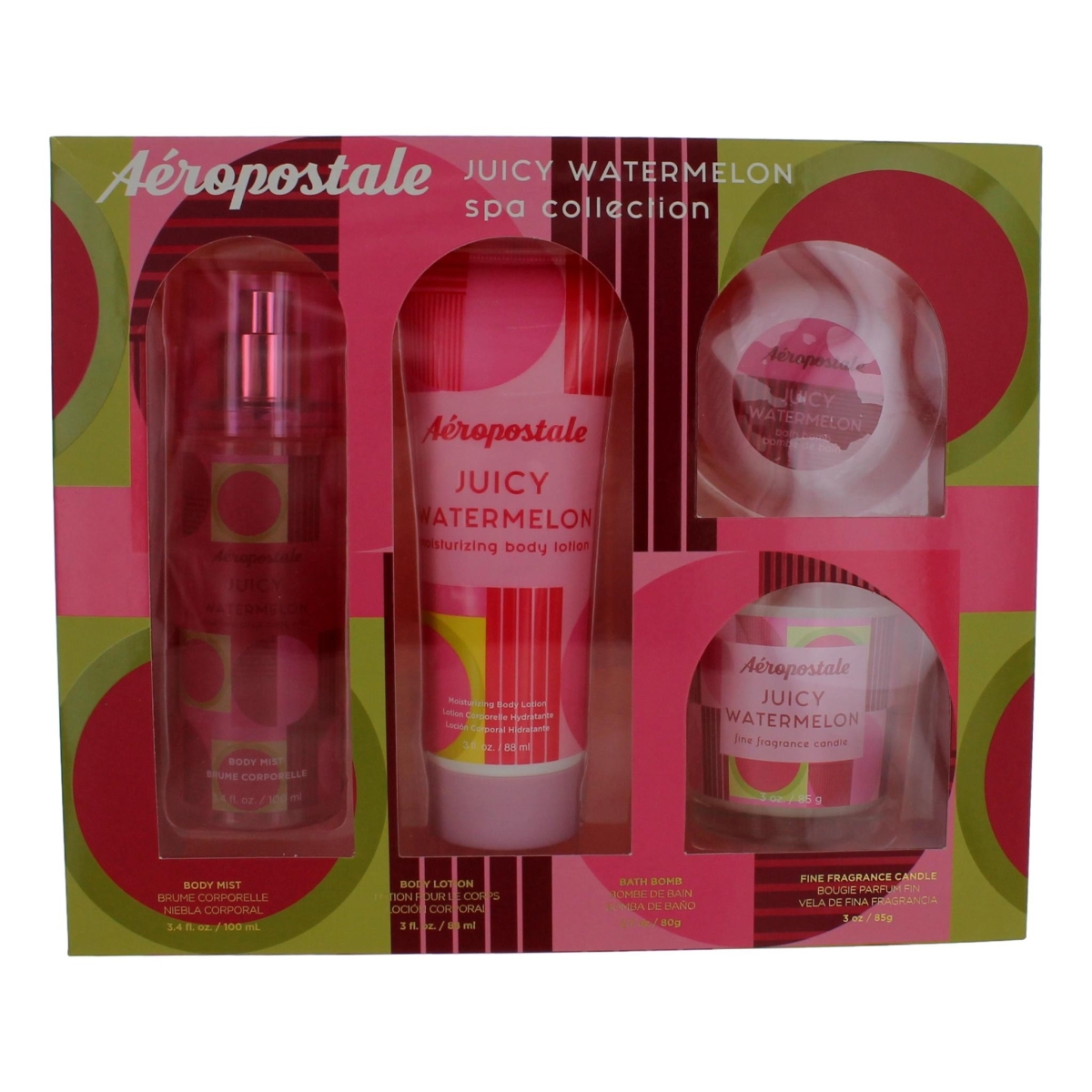 Picture of Aeropostale awgapjws4 Juicy Watermelon Spa Collection - 4 Piece