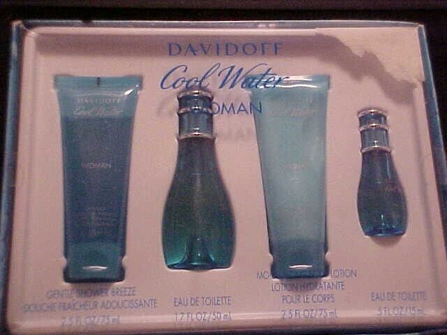 awgcwt4n Cool Water Gift Set for Women - 4 Piece