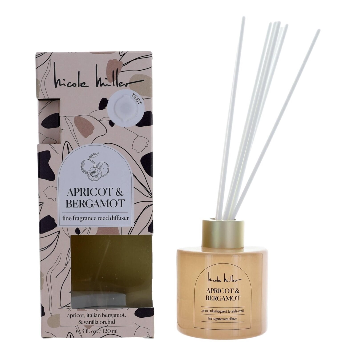 awnmabd 4 oz Apricot & Bergamot Reed Diffuser