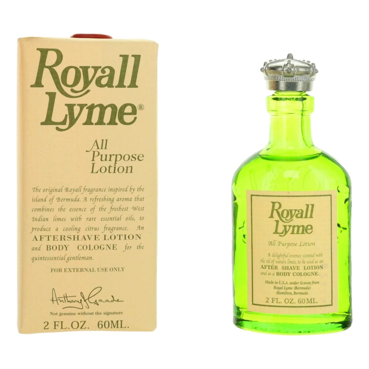 amrlym2 2 oz Lyme All Purpose Lotion for Men