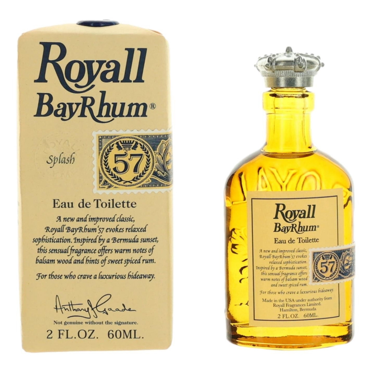 amrbay572 2 oz BayRhum All Purpose Lotion Splash for Men