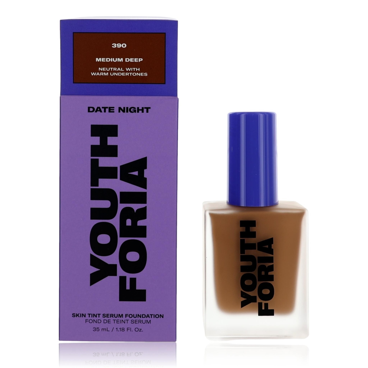 awyff390 1.18 oz Date Night Skin Tint Serum Foundation - 390 Medium Deep