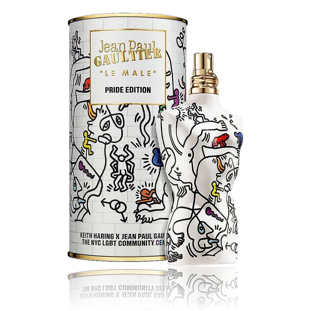 bxjpgl20 4.2 oz Le Male EDT Spray Pride Edition x Keith Haring for Men