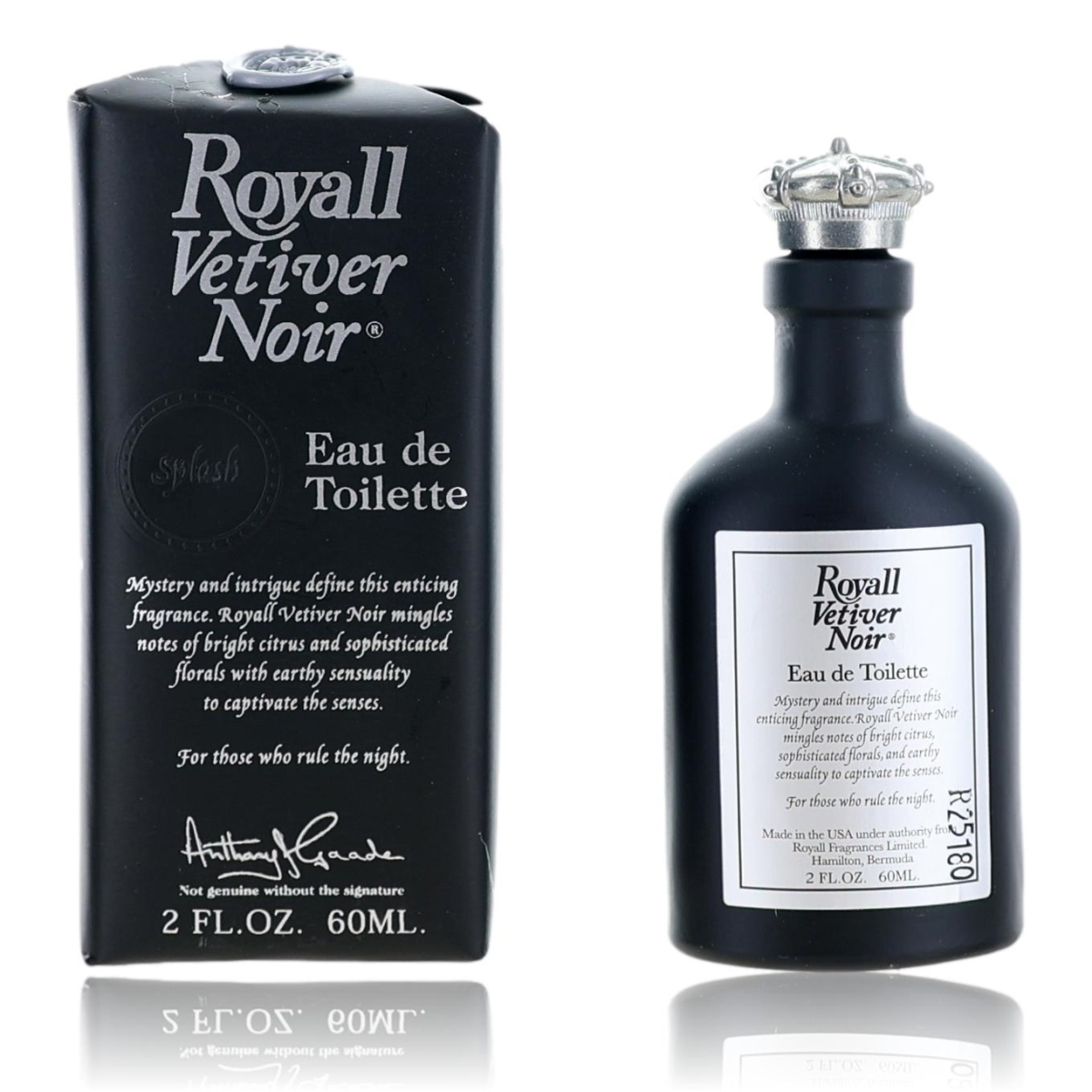 amrvn2spl Vetiver Noir Eau De Toilette Splash for Men - 2 oz