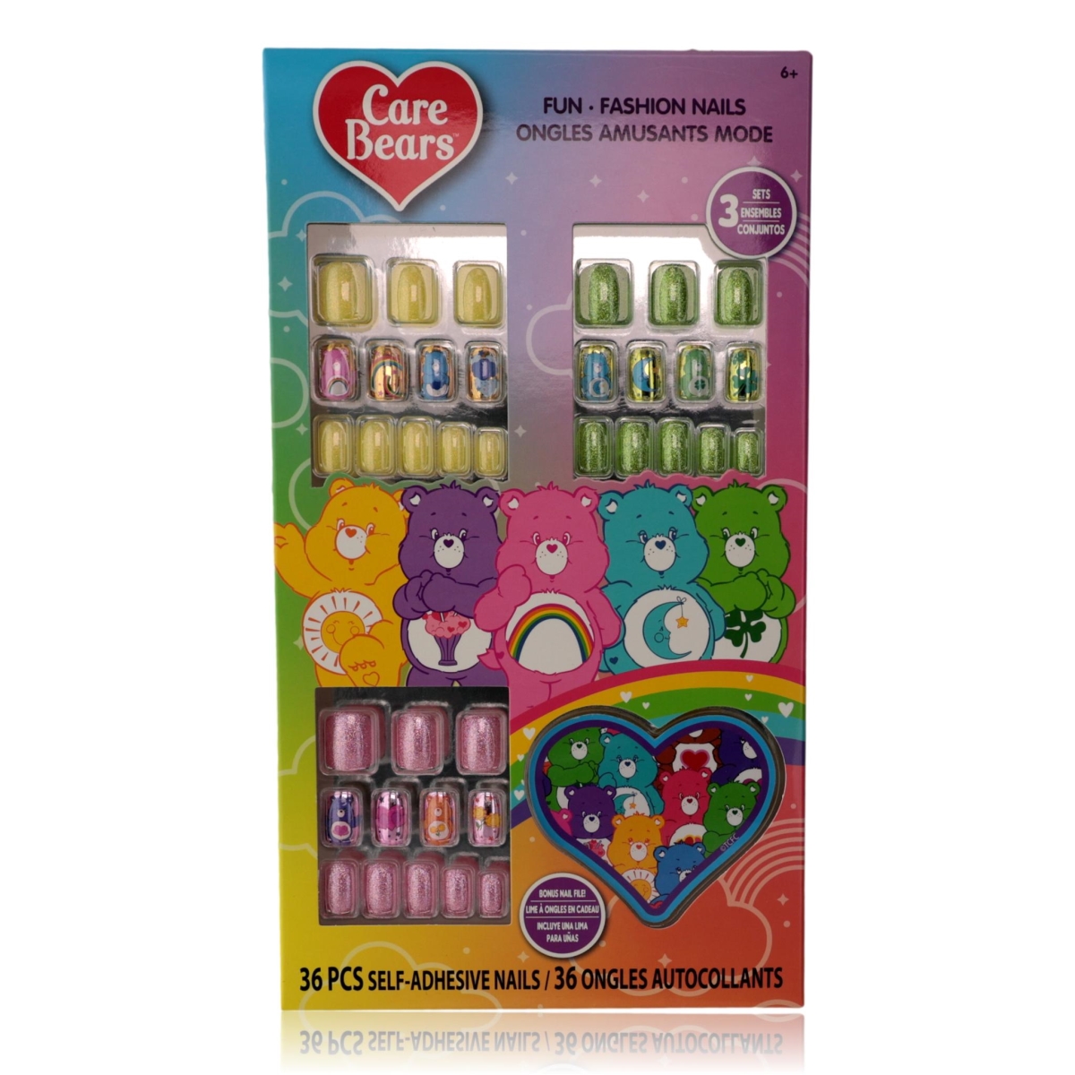kncbpon36  Press On Nails Set for Kids - 36 Piece