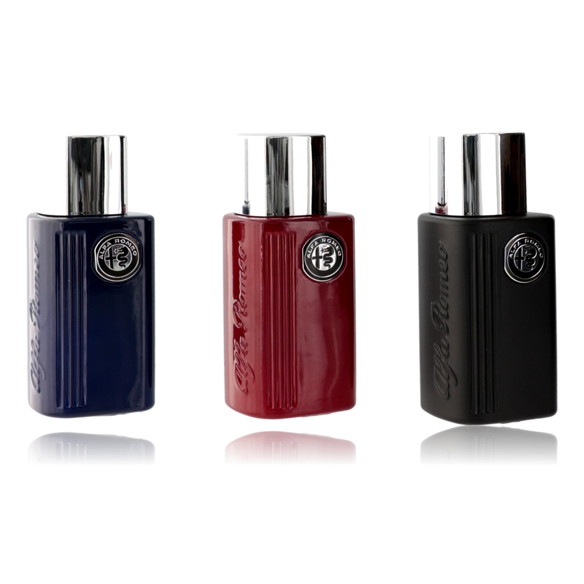 Alfa Romeo Variety by Alfa Romeo BLACK & BLUE & RED AND ALL ARE EDT SPRAY 1.3 OZ for MEN