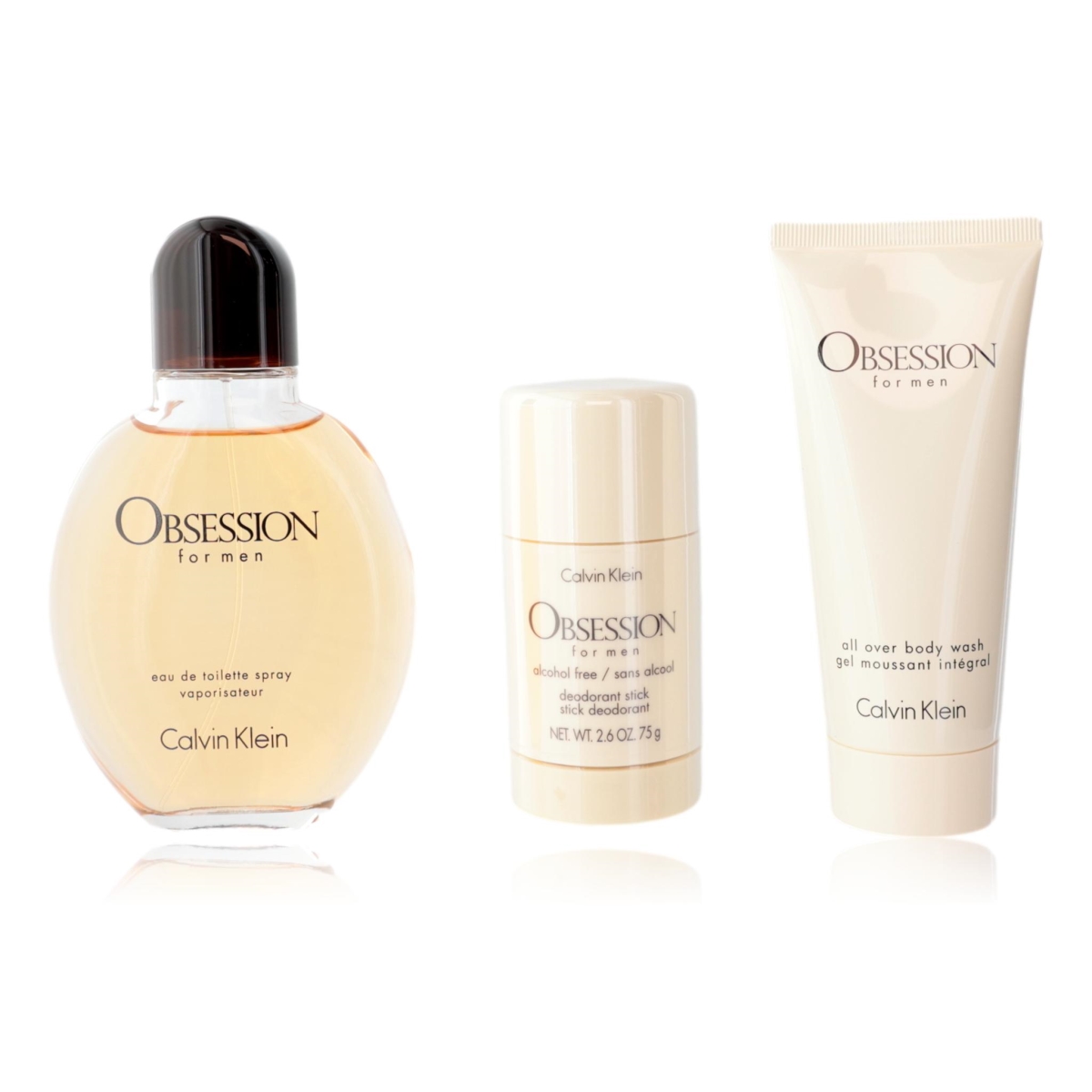 bmcalv Mens Obsession by  Set - 3 Piece