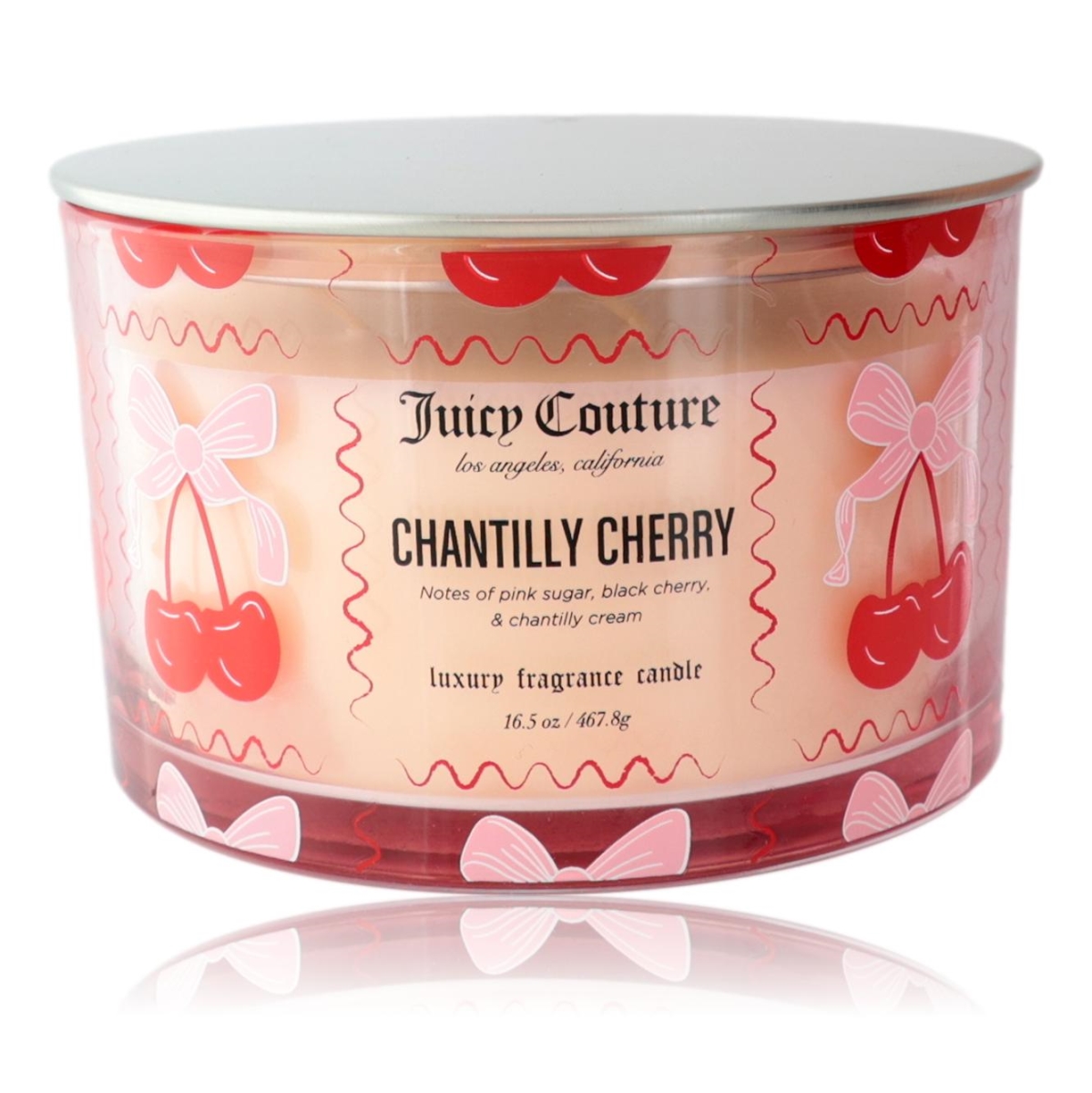 cjccc165 16.5 oz  Soy Wax Blend 3 Wick Candle - Chantilly Cherry