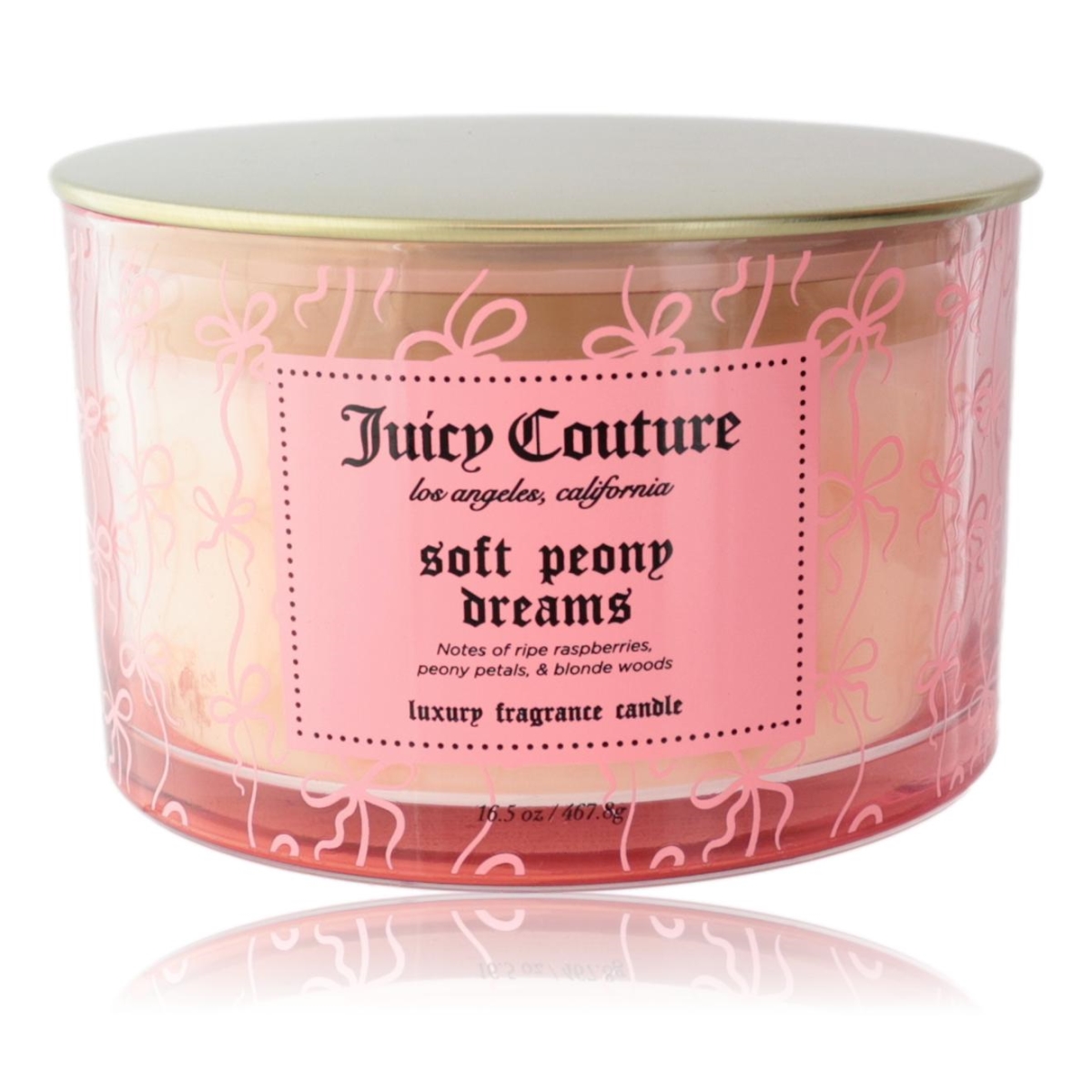cjcpd165 16.5 oz  Soy Wax Blend 3 Wick Candle - Soft Peony Dreams