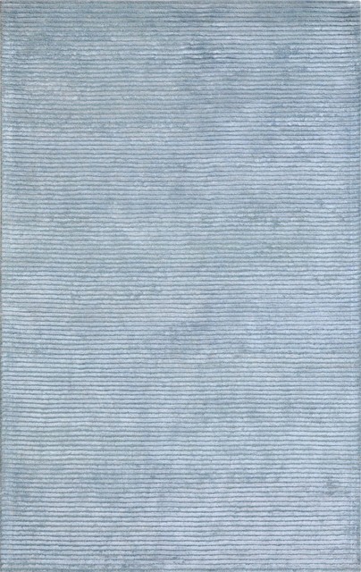 9 ft. 9 in. x 13 ft. 9 in. Edgy Collection Hand - Tufted Bamboo Silk & Wool Area Rug