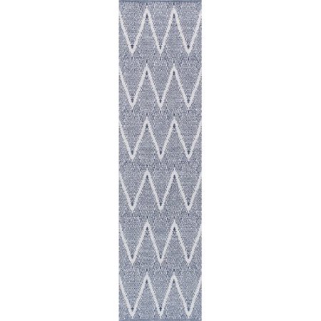 9 x 12 ft. Simplicity Collection Hand - Woven Cotton Area Rug, Navy