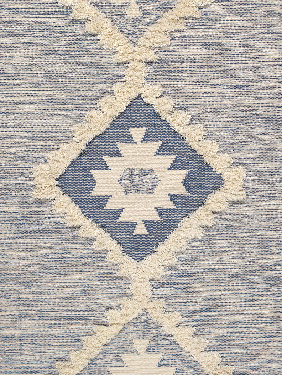 Santa Fe Collection Cotton & Wool Area Rug - 8 x 10 ft.