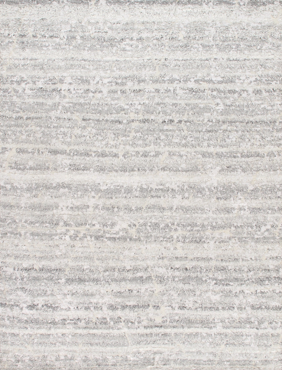6 x 9 ft. Vogue Hand-Knotted Wool Area Rug - Silver